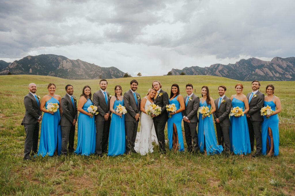 Bridal Party in Boulder Wedding