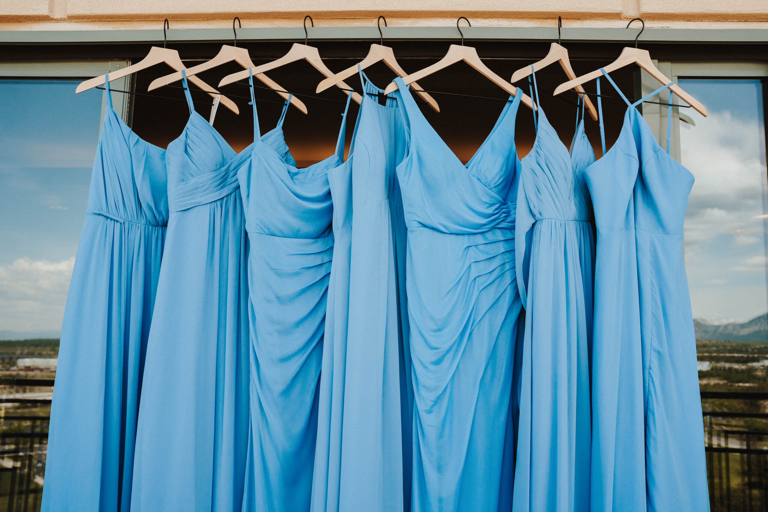 Hanging Bridesmaid Dresss