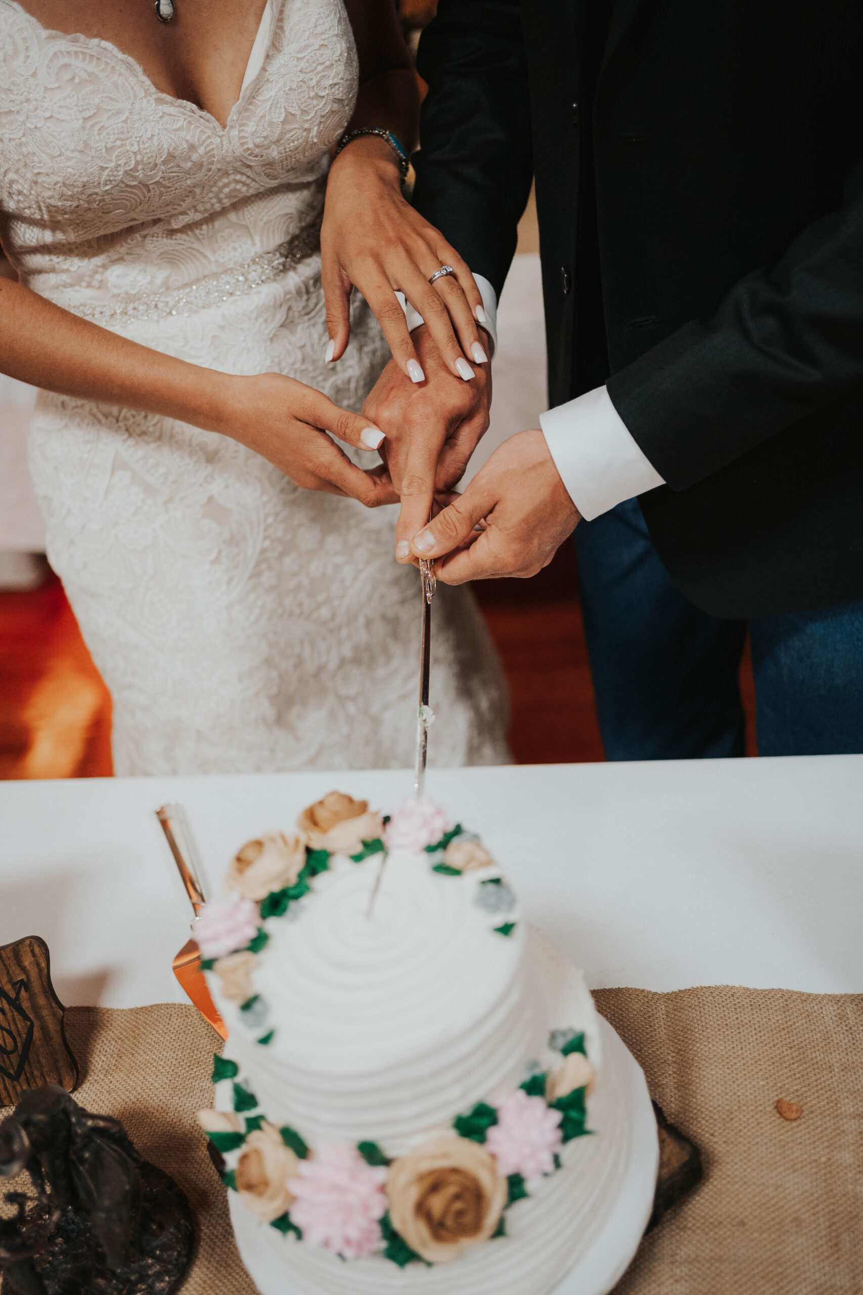 Davenport Iowa Cake Cutting At Wedding