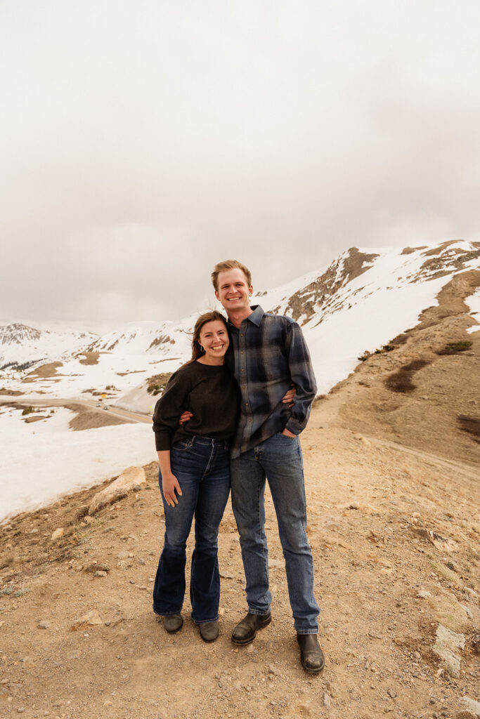 Loveland pass engagement photos