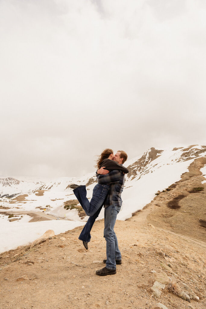 Loveland pass engagement photos