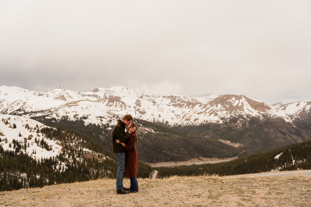 Loveland pass engagement photos