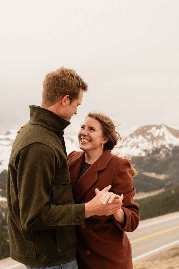 Loveland pass engagement photos