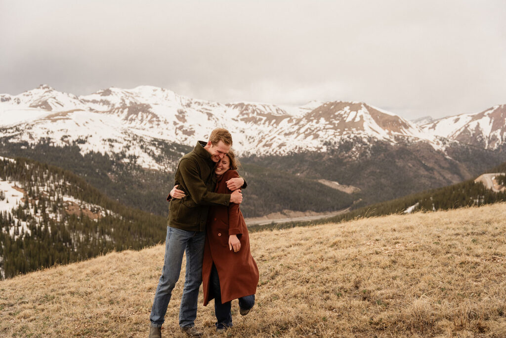 Loveland pass engagement photos