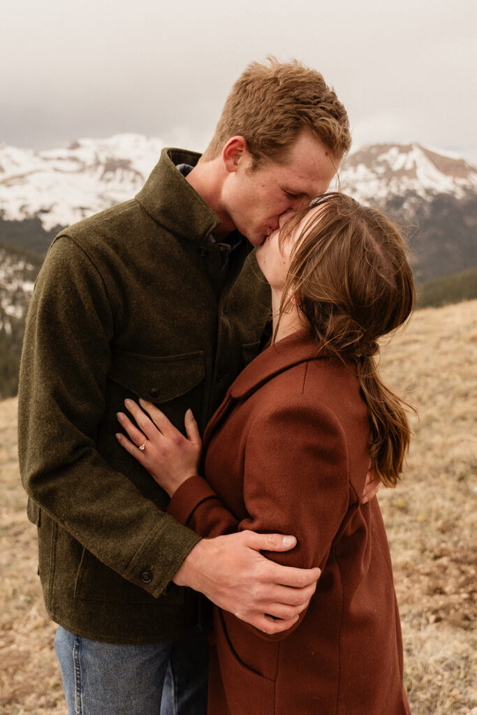 Loveland pass engagement photos