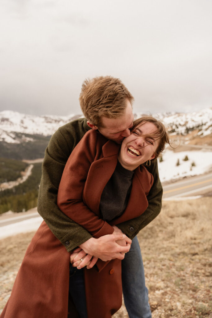 Loveland pass engagement photos