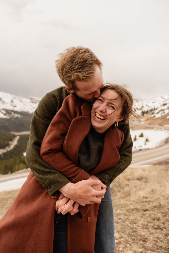 Loveland pass engagement photos