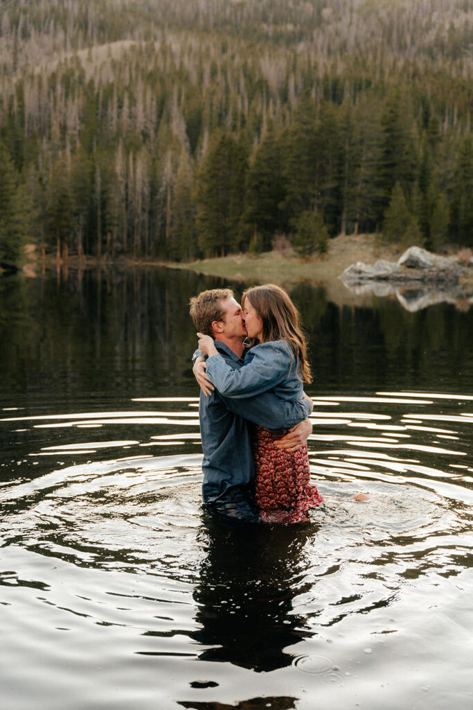 Loveland pass engagement photos