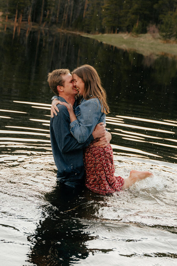 Loveland pass engagement photos