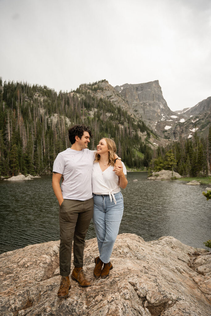 rocky mountain national park engagement photos