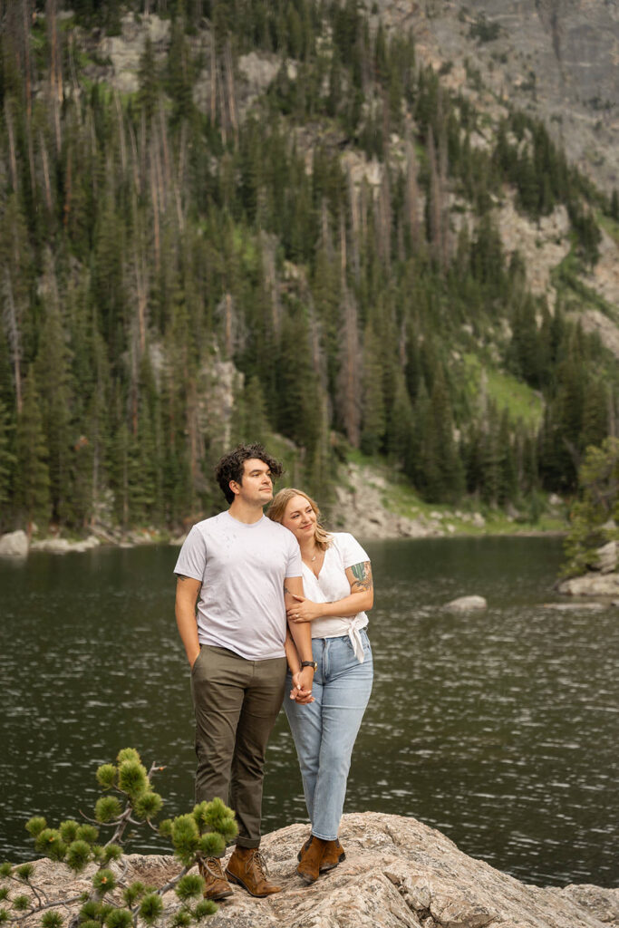 rocky mountain national park engagement photos