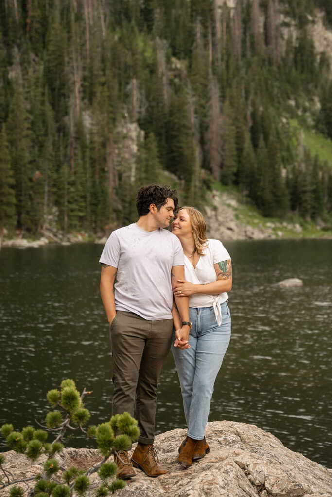 rocky mountain national park engagement photos