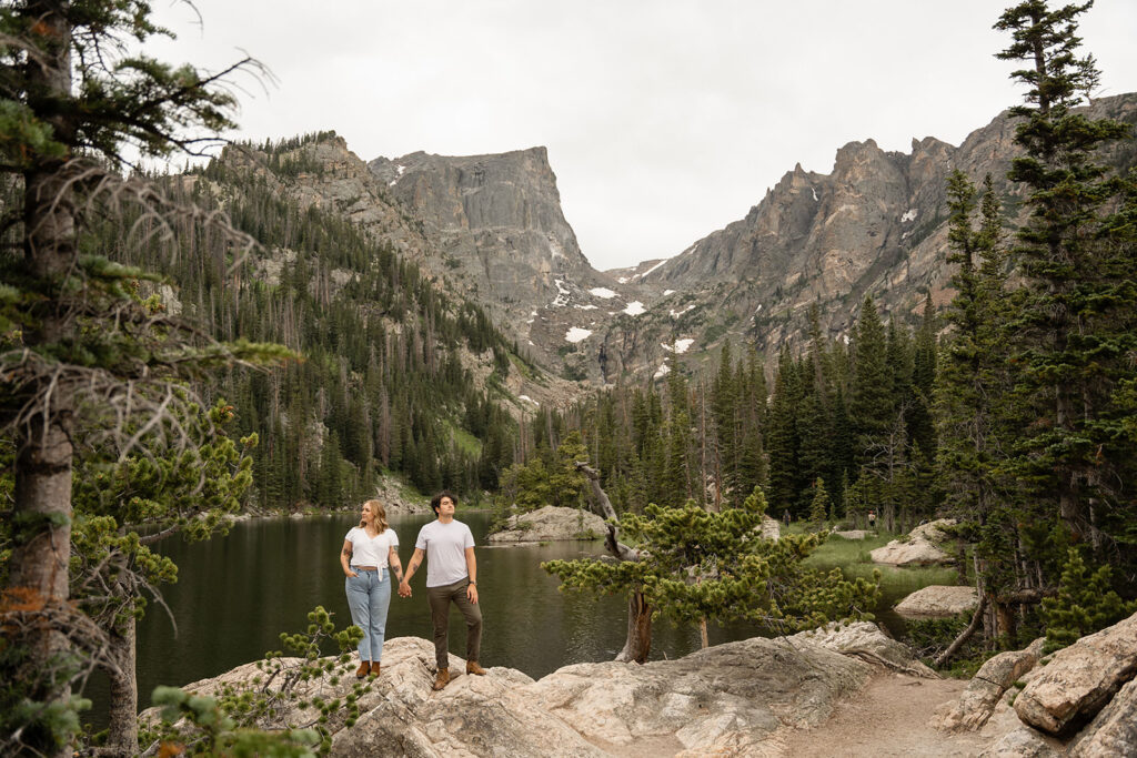 rocky mountain national park engagement photos