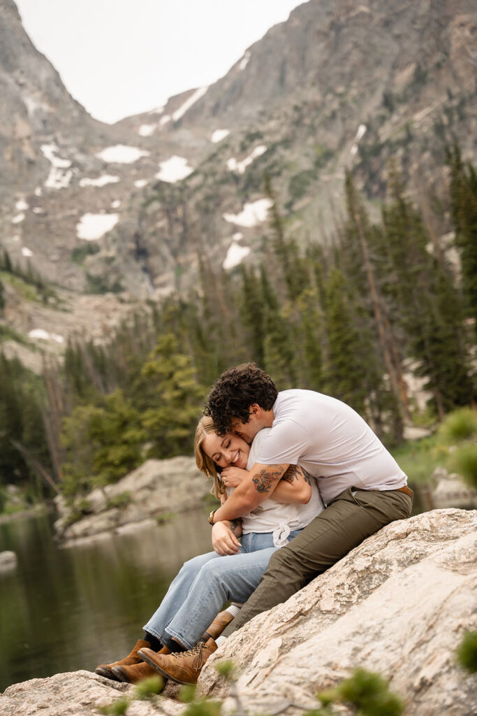 rocky mountain national park engagement photos