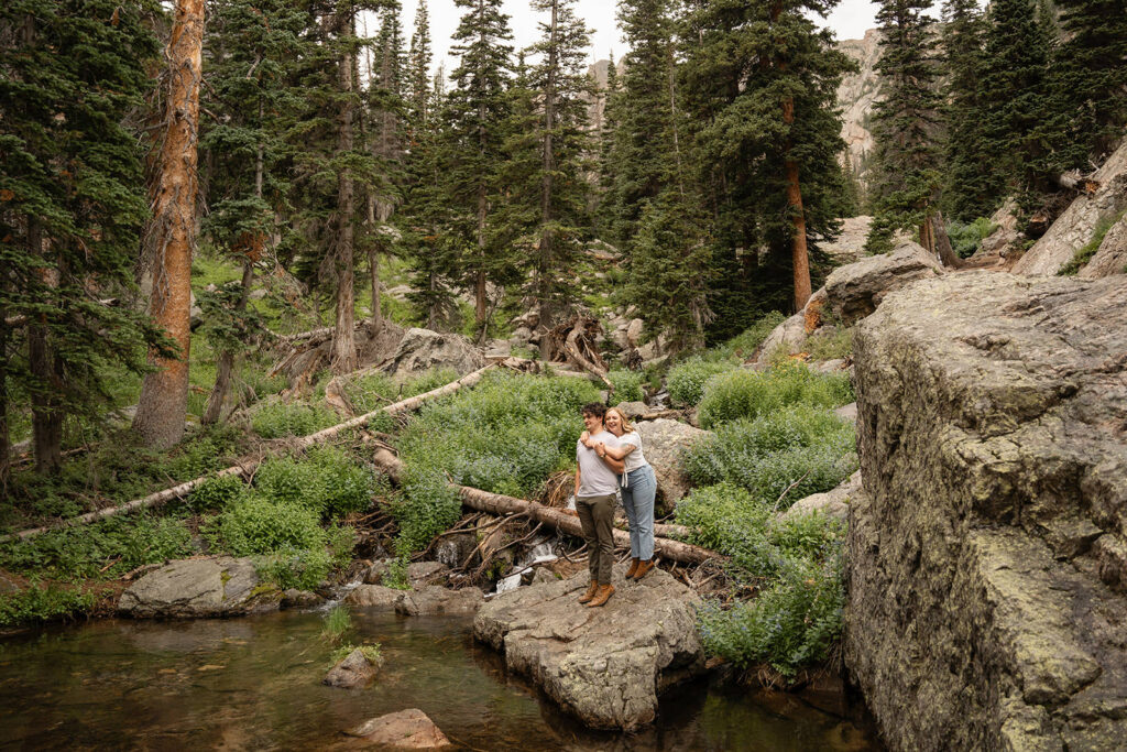 rocky mountain national park engagement photos