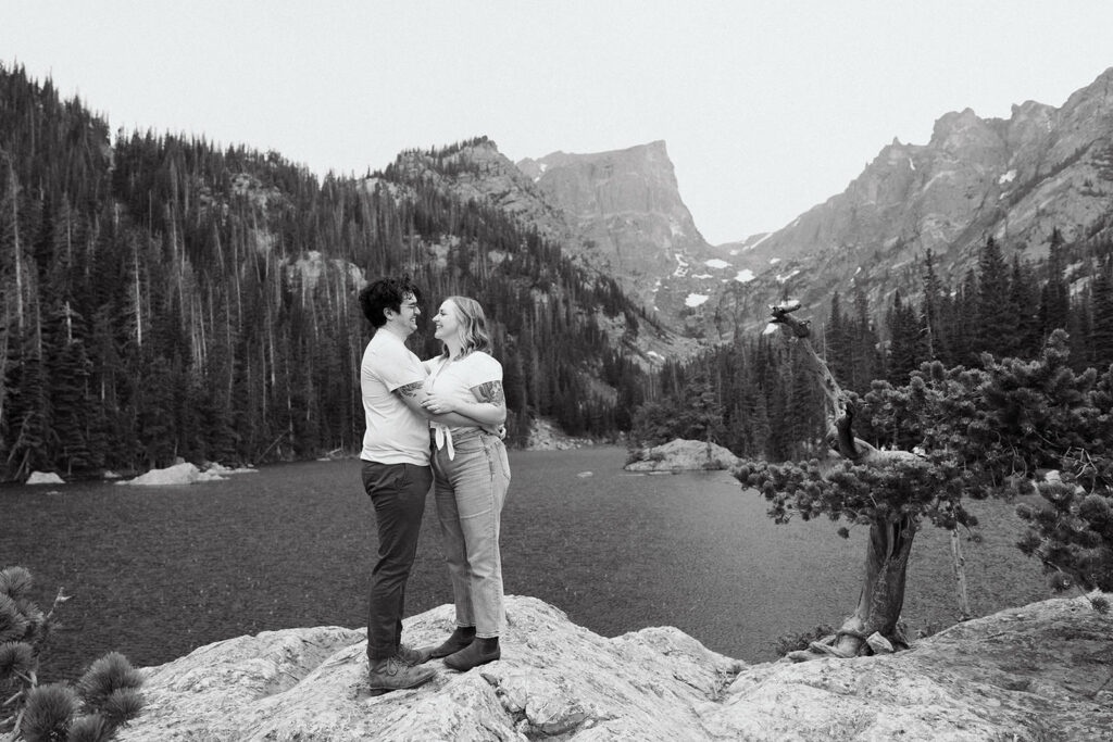 rocky mountain national park engagement photos