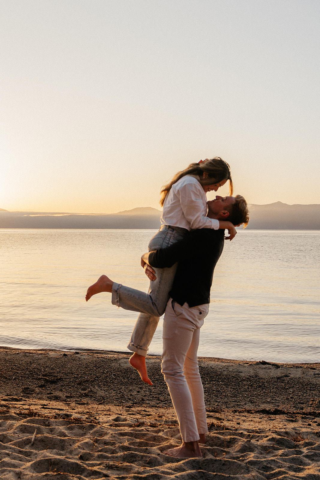 lake tahoe engagement photos