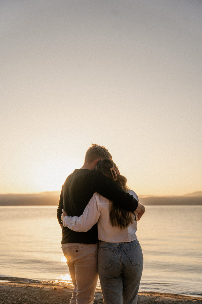 lake tahoe engagement photos