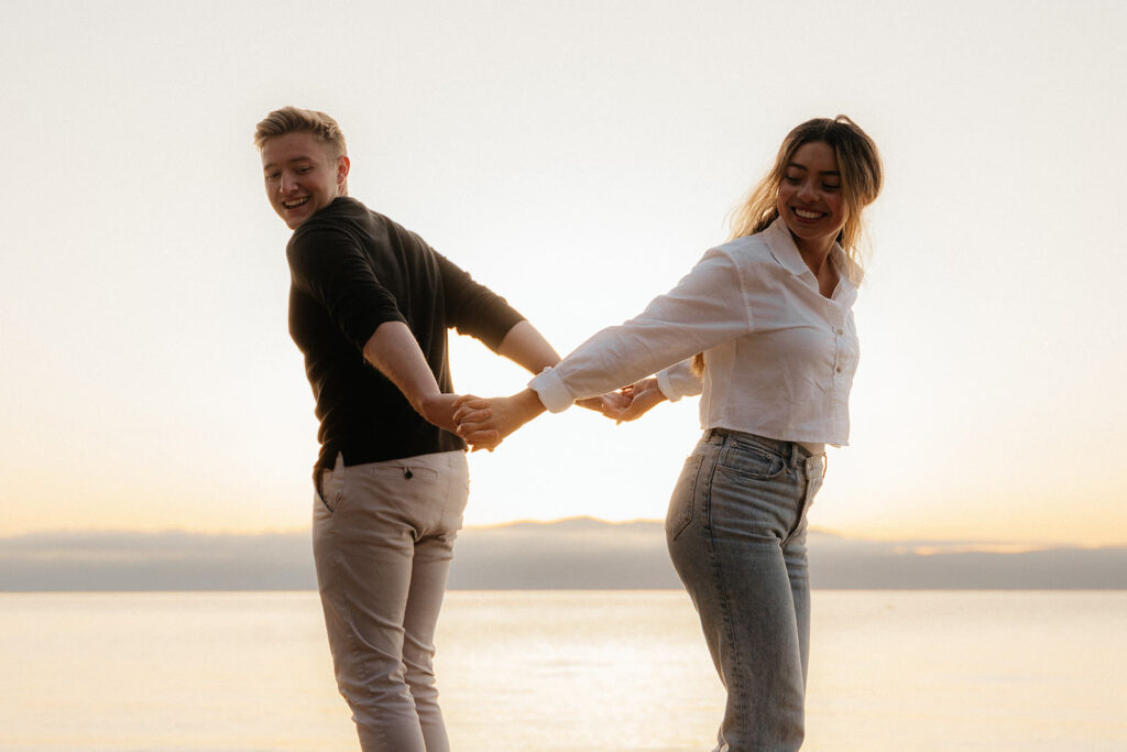 lake tahoe engagement photos