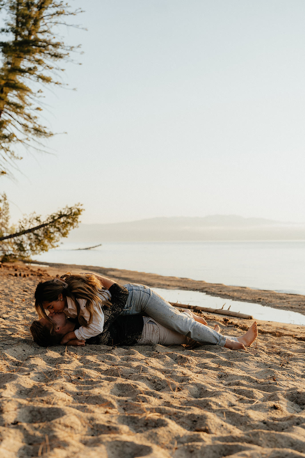 lake tahoe engagement photos