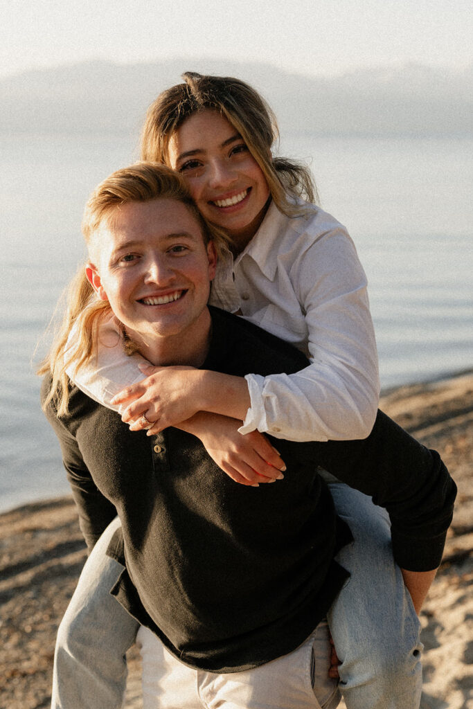 lake tahoe engagement photos