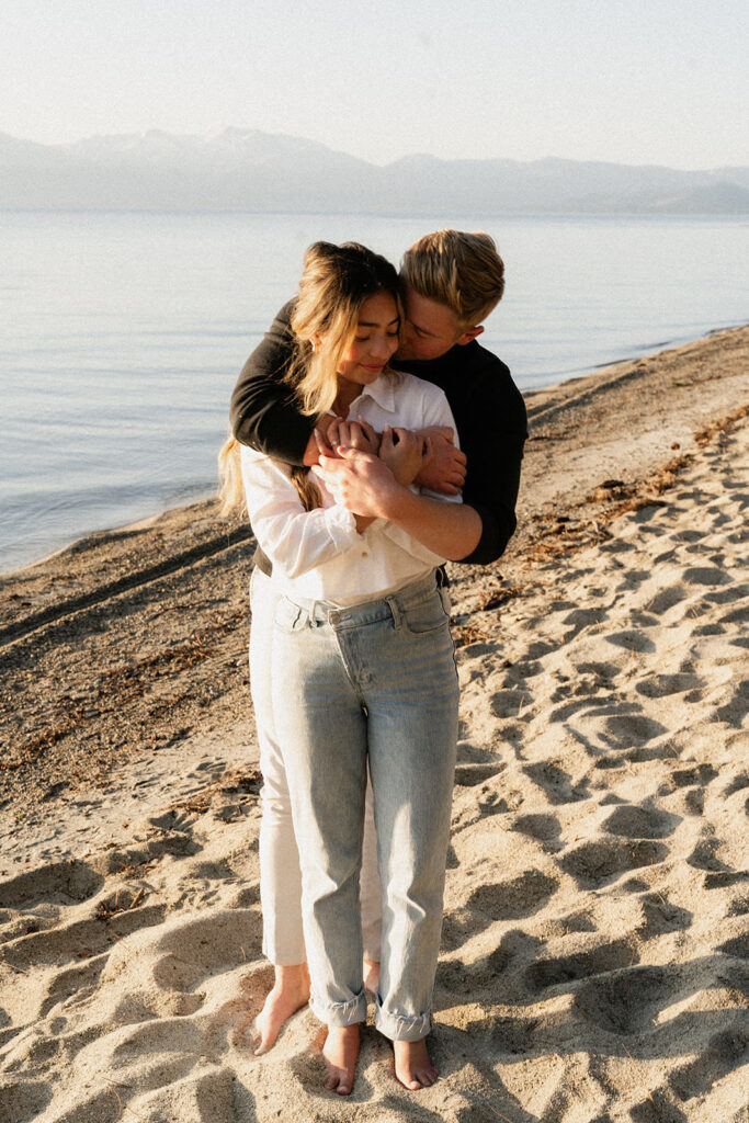 lake tahoe engagement photos