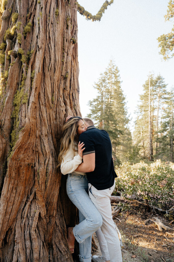 lake tahoe engagement photos