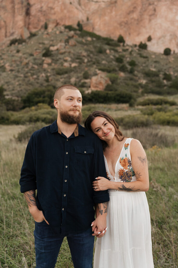 garden of the gods engagement photos