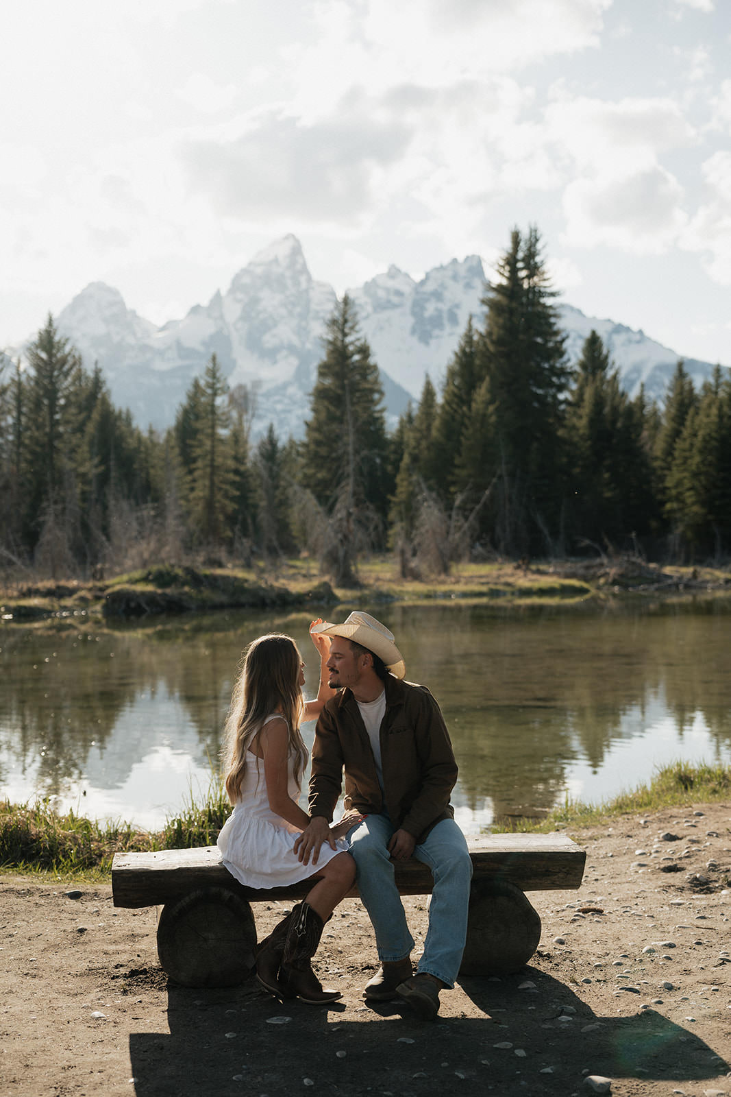 engagement session in grand tetons national park