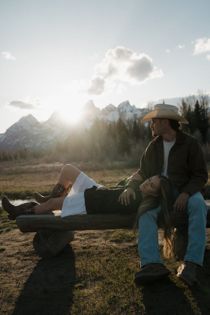 Grand teton engagement session with a jackson hole elopement photographer