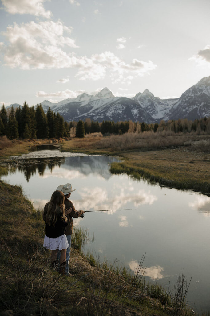 Grand teton engagement session with a jackson hole elopement photographer