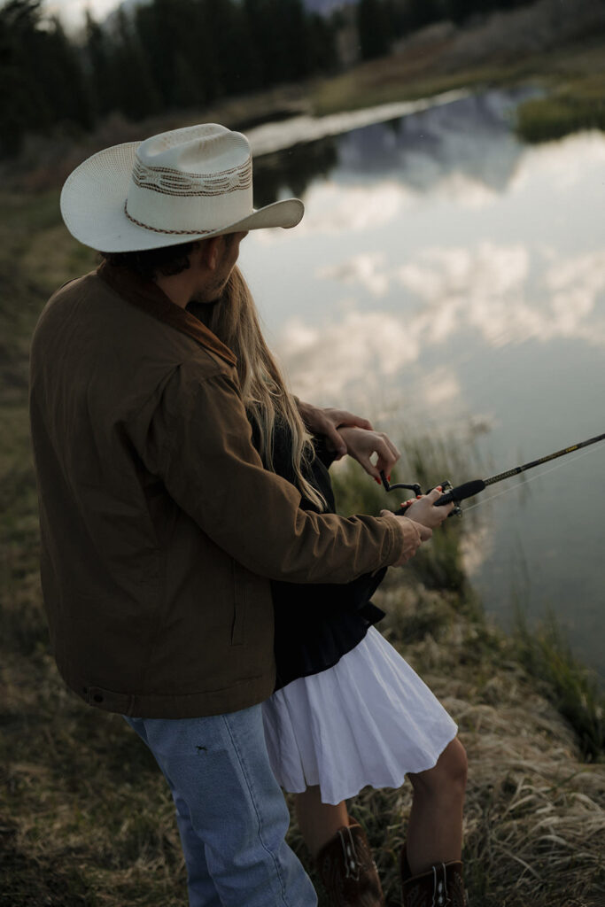 Grand teton engagement session with a jackson hole elopement photographer
