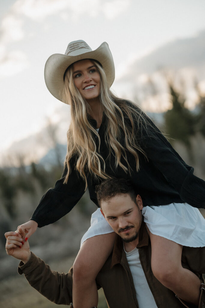 Grand teton engagement session with a jackson hole elopement photographer
