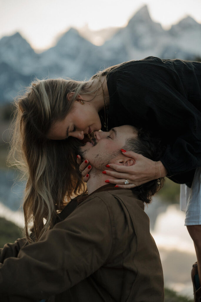 Grand teton engagement session with a jackson hole elopement photographer