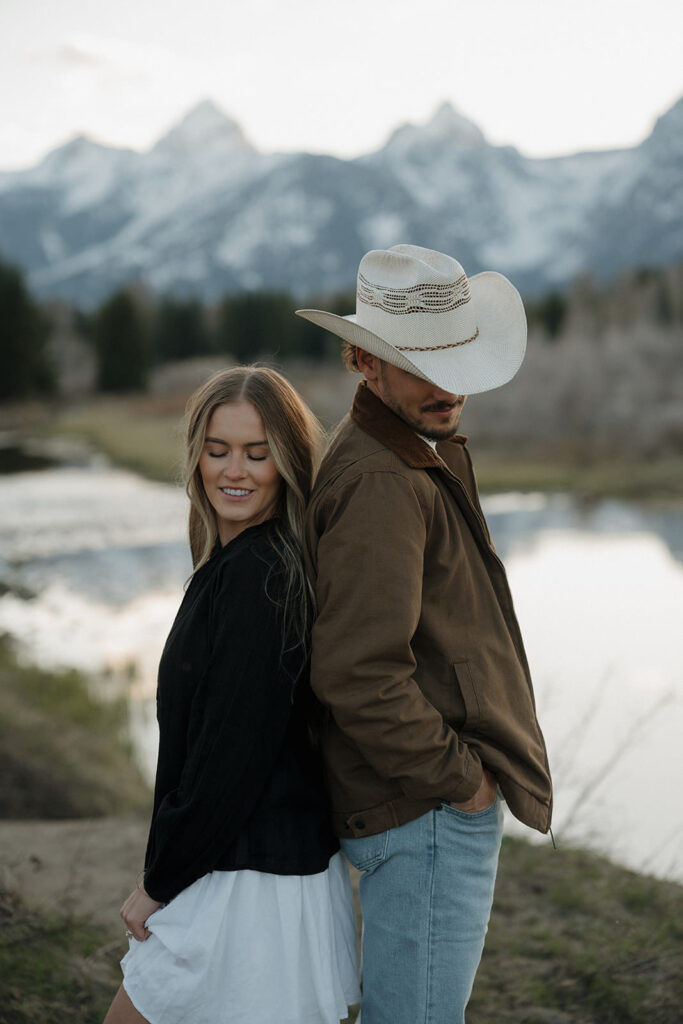 Grand teton engagement session with a jackson hole elopement photographer