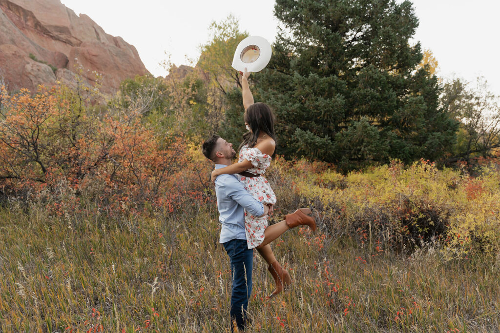 colorado western engagement photos