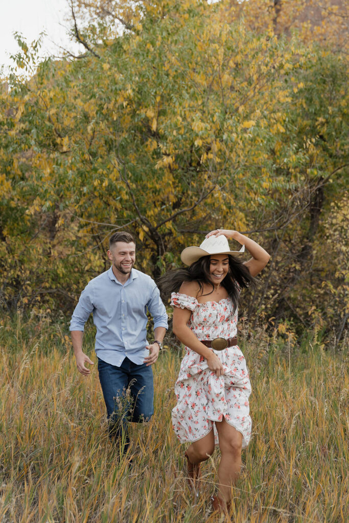 colorado western engagement photos