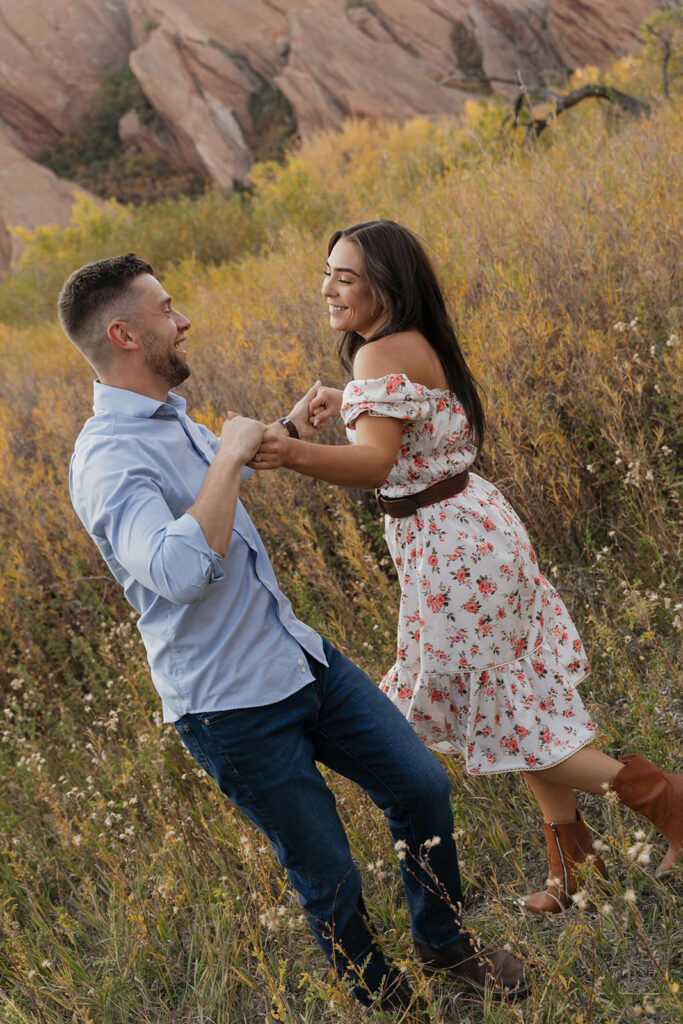 colorado western engagement photos