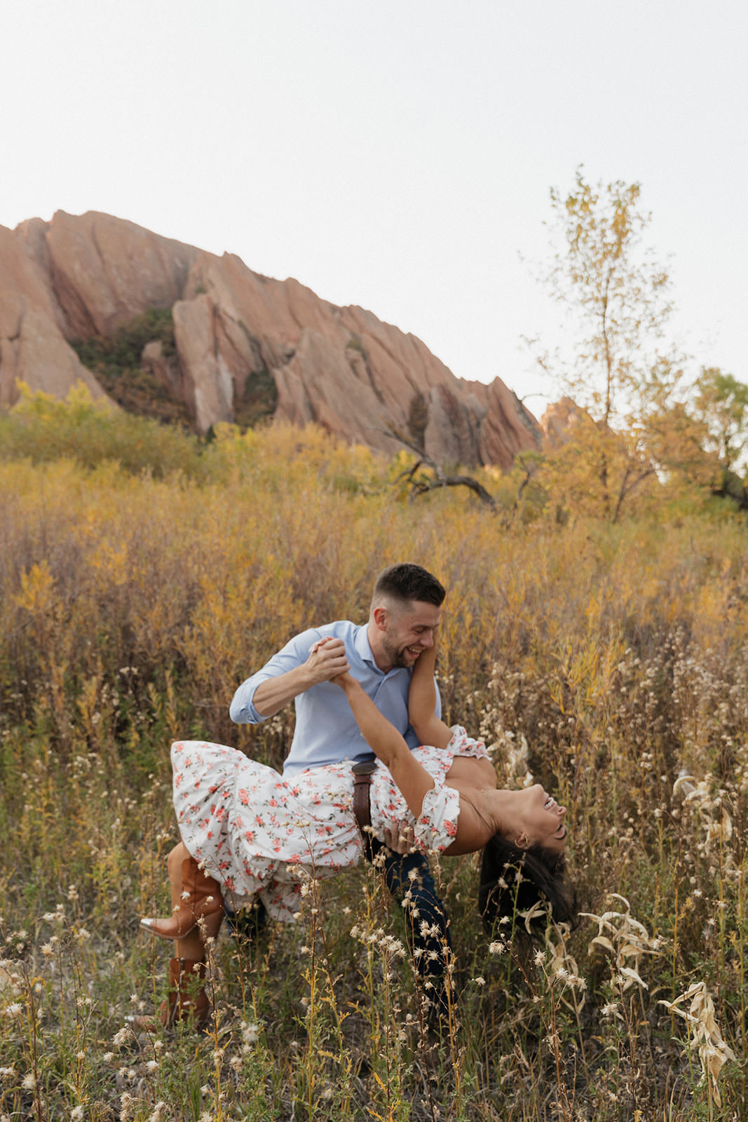 colorado western engagement photos