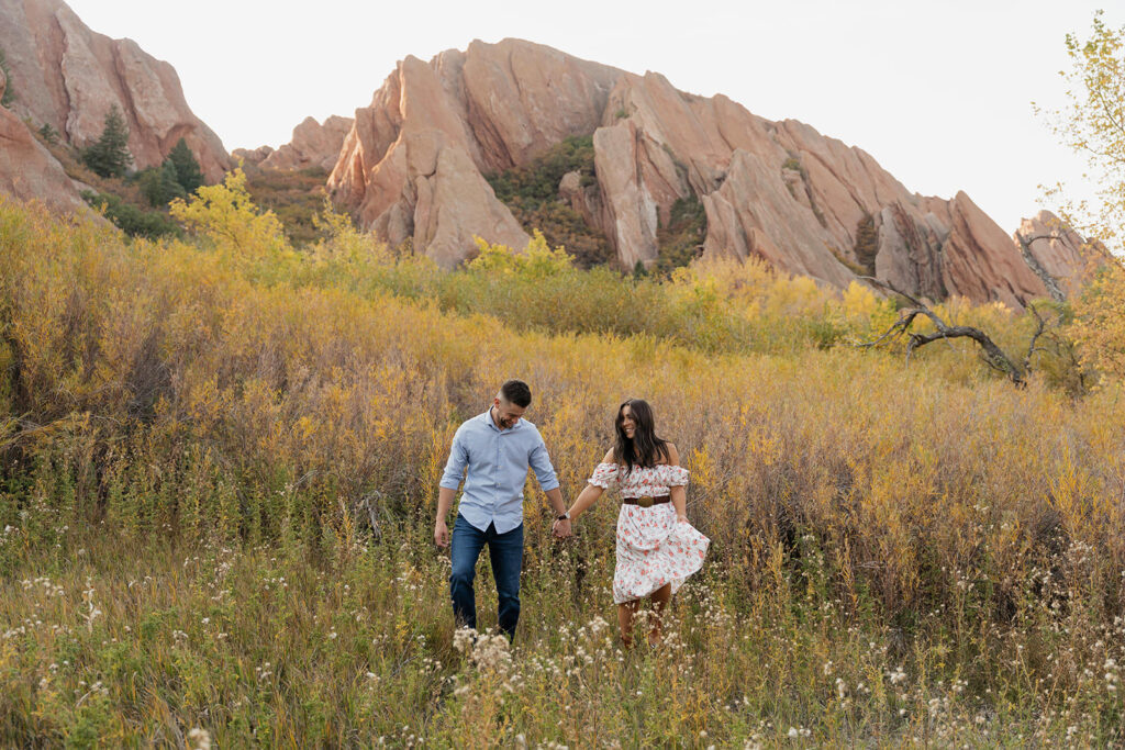 colorado western engagement photos