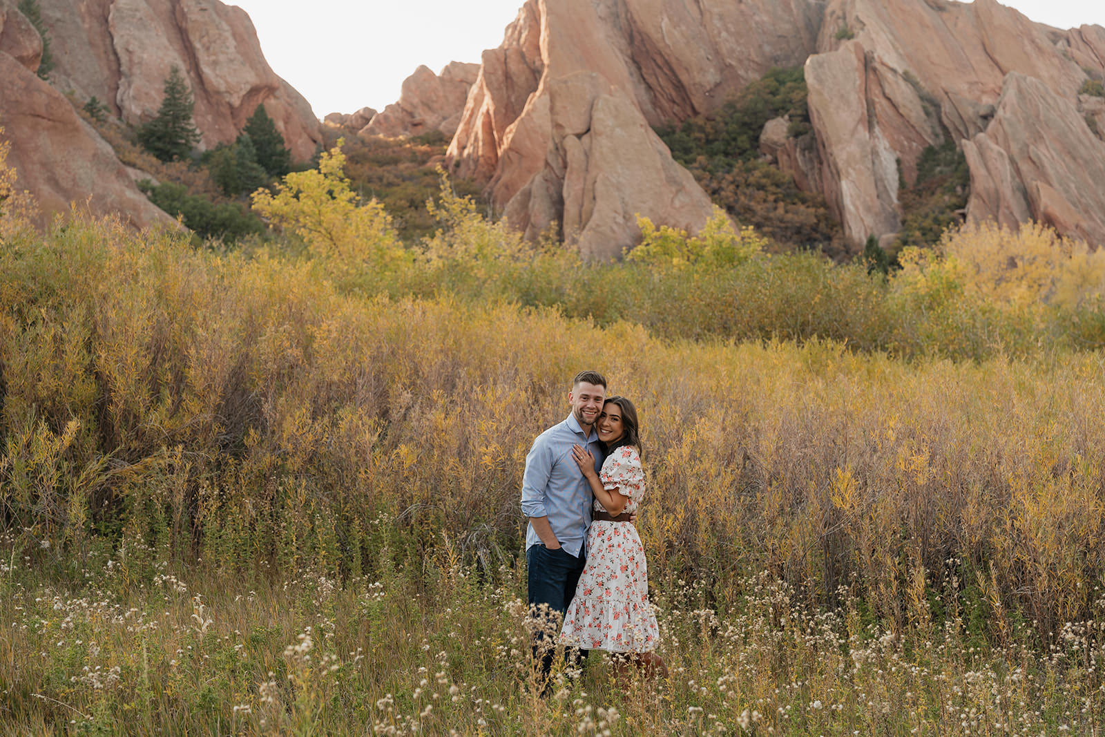 colorado western engagement photos