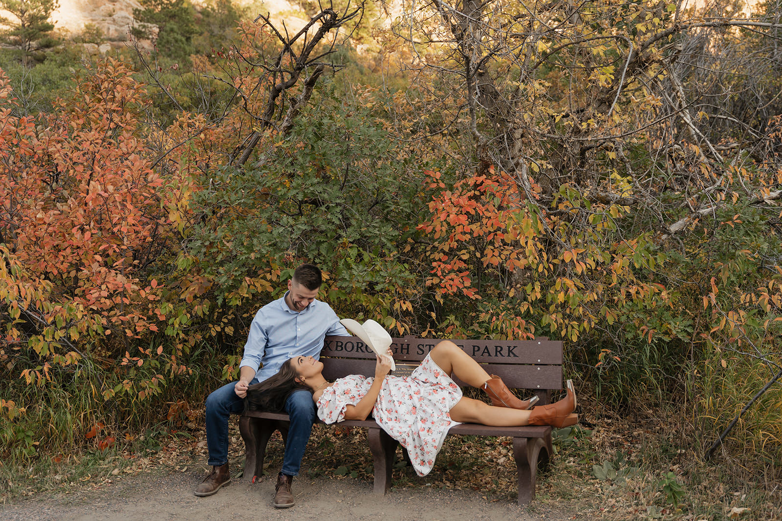 colorado western engagement photos
