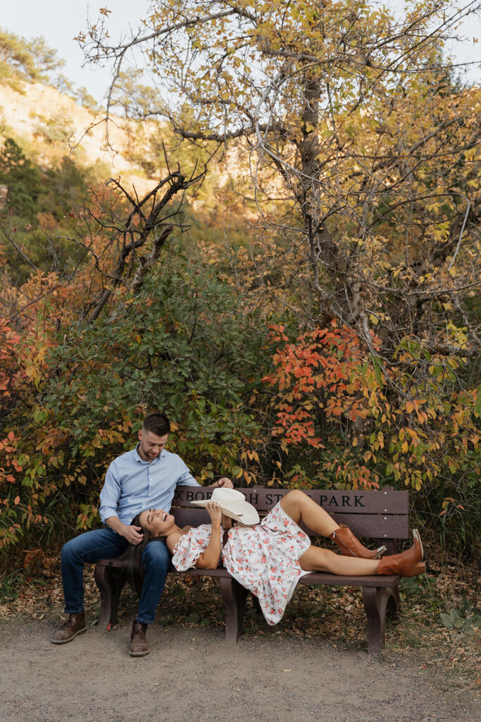 colorado western engagement photos