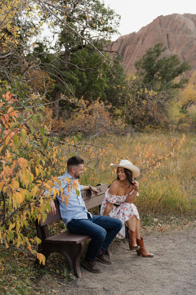 colorado western engagement photos