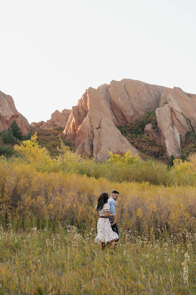 colorado western engagement photos