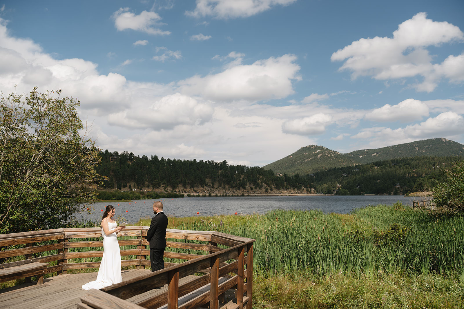 evergreen lake house wedding