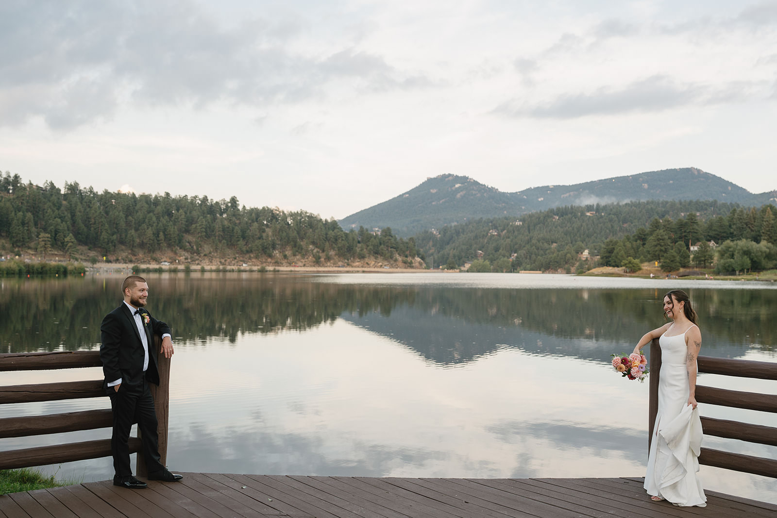 evergreen lake house wedding