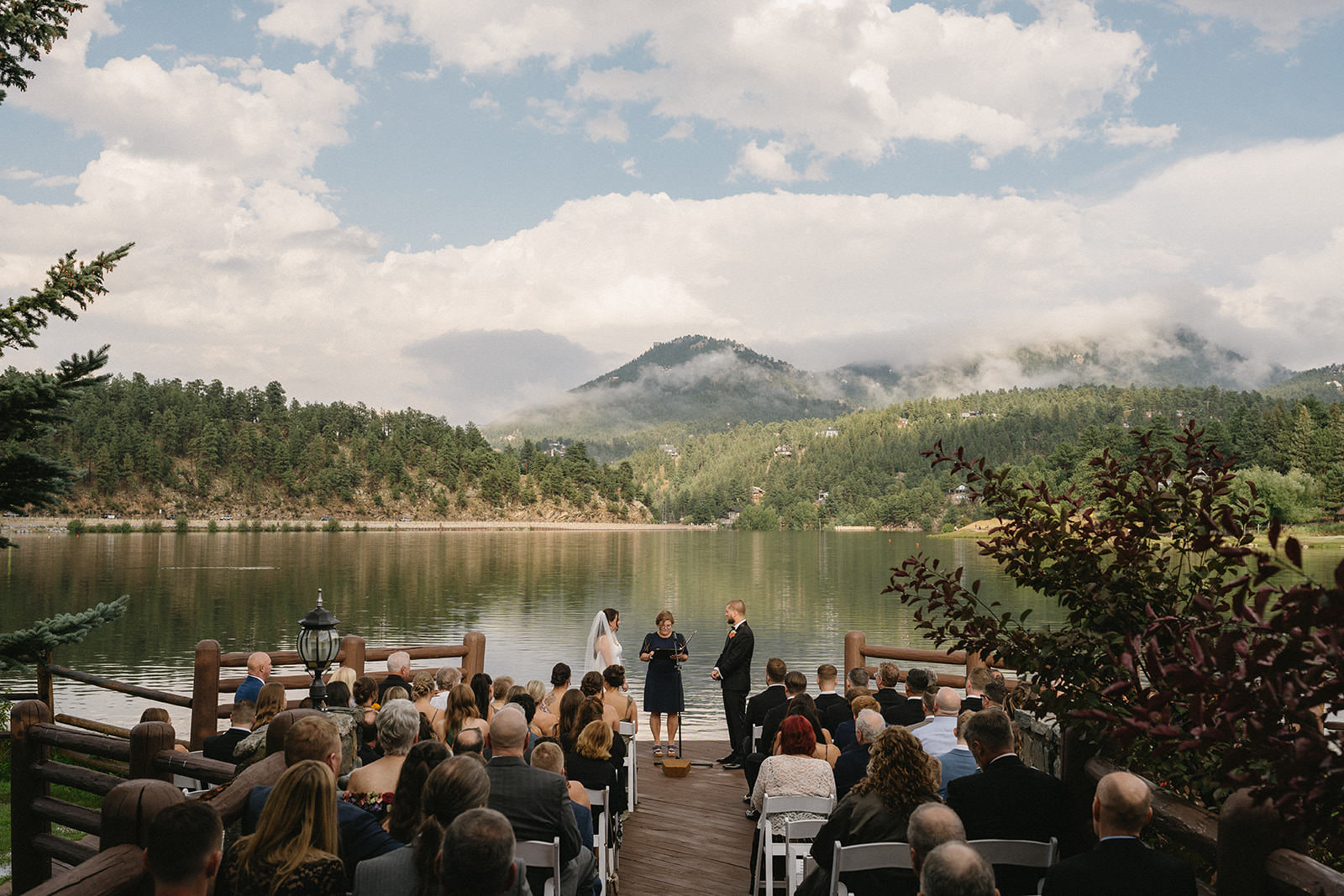 evergreen lake house wedding