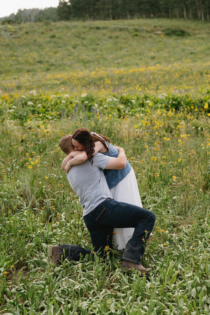 crested butte engagement photos