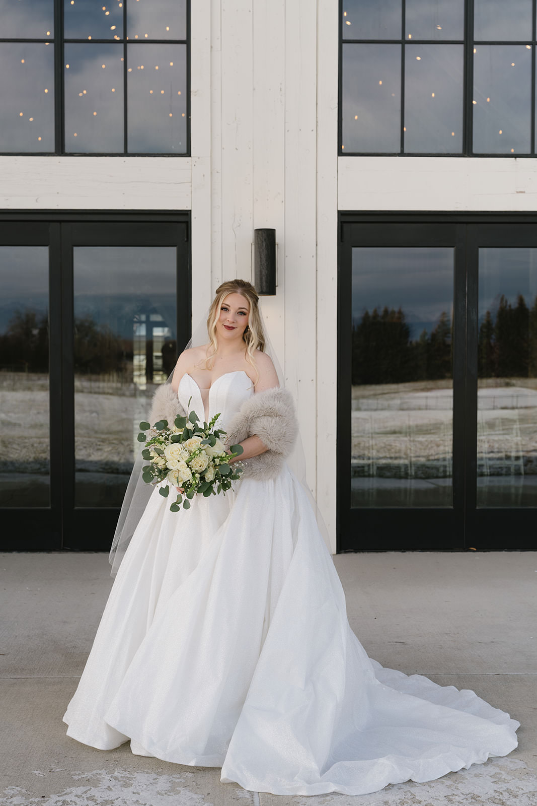 montana winter wedding